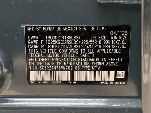 New 2027 Honda HR-V EX-L image 20