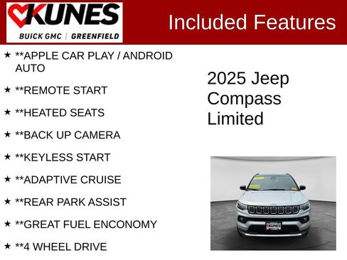 Used 2025 Jeep Compass Limited AWD/4WD image 2