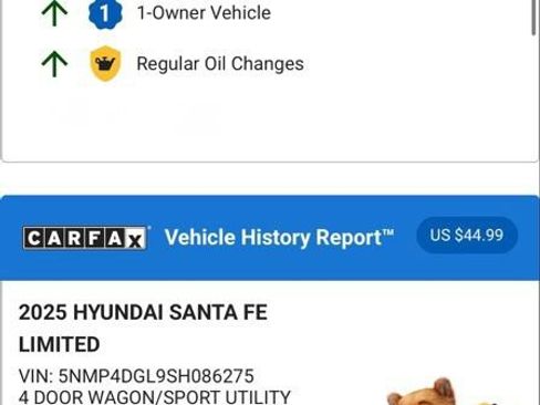 Used 2025 Hyundai Santa Fe Limited AWD/4WD image 5