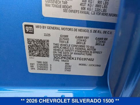 New 2026 Chevrolet Silverado 1500 LT w/ All Star Edition Plus image 39