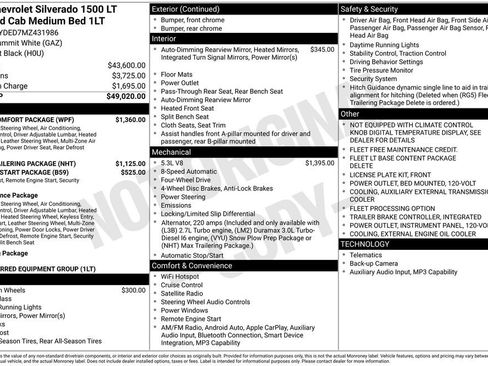 Used 2021 Chevrolet Silverado 1500 LT w/ Fleet Comfort Package AWD/4WD image 6