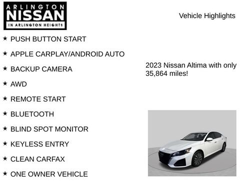 Used 2023 Nissan Altima 2.5 SV AWD/4WD image 7