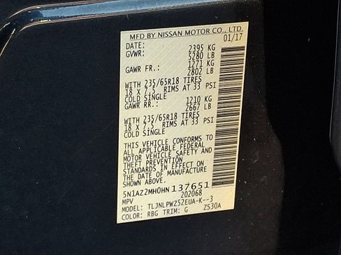 Used 2017 Nissan Murano S w/ Navigation Package image 28