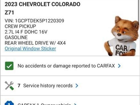 Used 2023 Chevrolet Colorado Z71 w/ Z71 Convenience Package 2 image 3