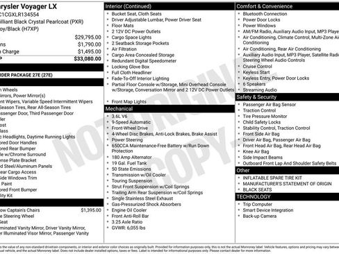 Used 2020 Chrysler Voyager LX image 36