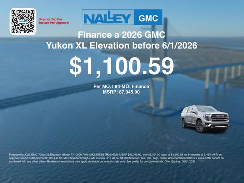 New 2026 GMC Yukon XL Elevation w/ Elevation Premium Package AWD/4WD image 7