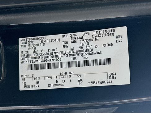 Used 2016 Ford F150 Lariat w/ Equipment Group 502A Luxury image 31