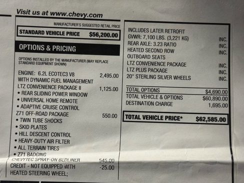 Used 2022 Chevrolet Silverado 1500 LTZ w/ LTZ Convenience Package II image 53