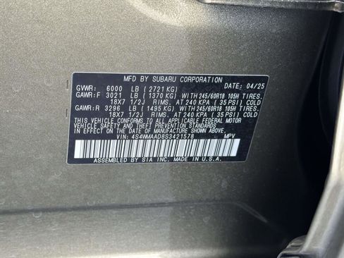 Certified 2025 Subaru Ascent Premium image 29