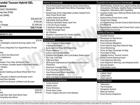 Used 2025 Hyundai Tucson SEL AWD/4WD image 78