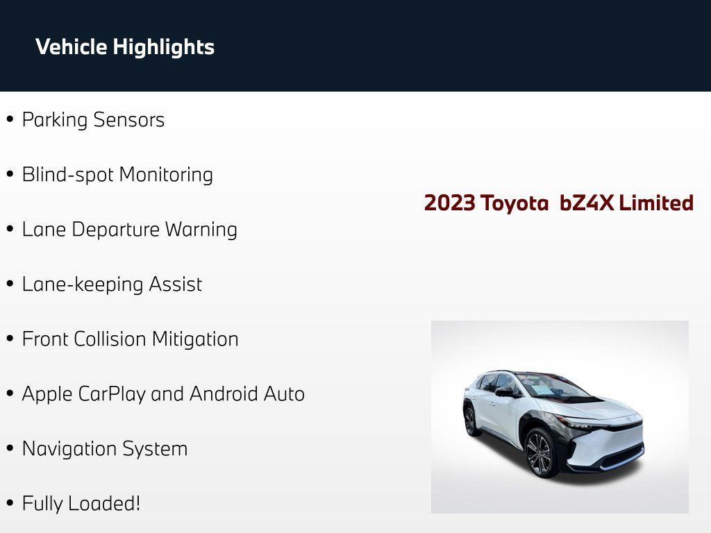 Used 2023 Toyota bZ4X FWD w/ Weather Package image 80