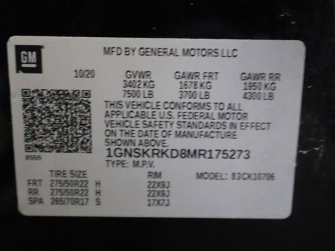 Used 2021 Chevrolet Tahoe RST w/ Luxury Package image 33