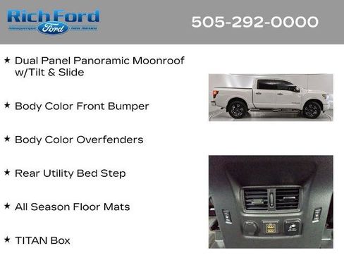 Used 2021 Nissan Titan Platinum Reserve w/ Moonroof Package AWD/4WD image 26