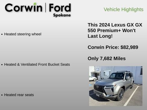 Used 2024 Lexus GX 550 w/ Cold Area Package AWD/4WD image 12