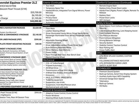 Certified 2019 Chevrolet Equinox Premier AWD/4WD image 38