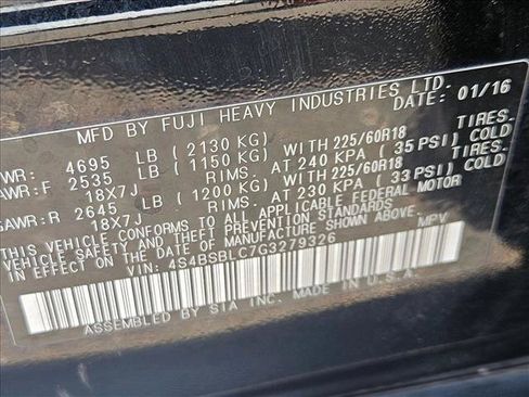 Used 2016 Subaru Outback 2.5i Limited AWD/4WD image 19