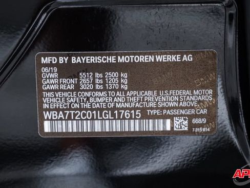 Used 2020 BMW 740i w/ Cold Weather Package RWD image 76
