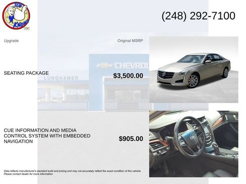 Used 2014 Cadillac CTS Sedan w/ Seating Package RWD image 5