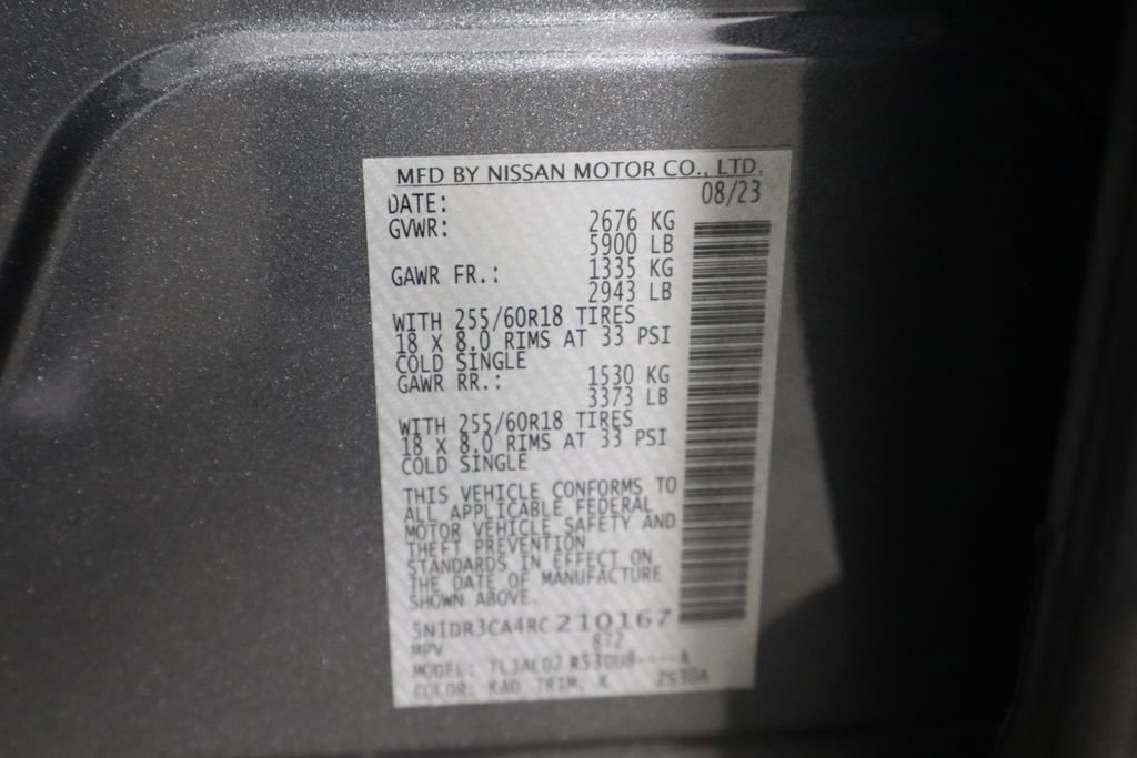 Used 2024 Nissan Pathfinder SL w/ Black Appearance Package FWD image 36
