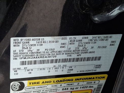 Certified 2024 Ford Expedition Max Limited AWD/4WD image 26