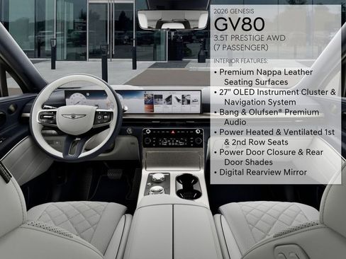 New 2026 Genesis GV80 3.5T Prestige image 18