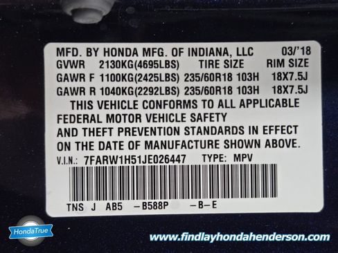 Certified 2018 Honda CR-V EX image 14