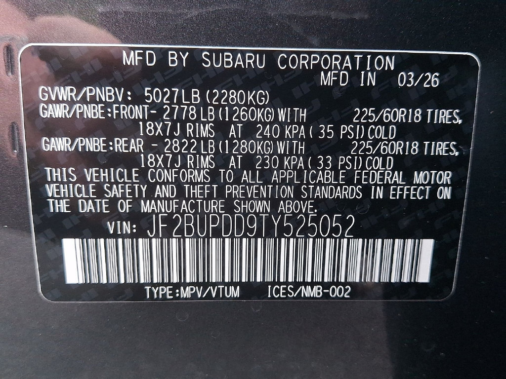 New 2026 Subaru Outback Limited w/ Premium/Limited Package 2 AWD/4WD image 18