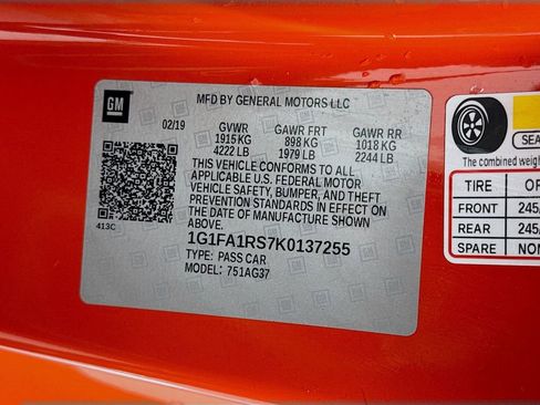 Used 2019 Chevrolet Camaro LT w/ RS Package image 40