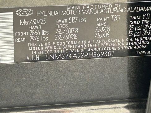 Used 2023 Hyundai Santa Fe SEL w/ Cargo Package FWD image 55