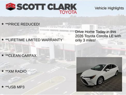Used 2026 Toyota Corolla LE FWD image 12