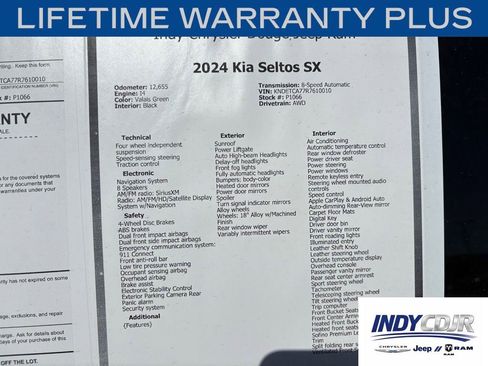 Used 2024 Kia Seltos SX w/ SX Sunroof Package AWD/4WD image 17
