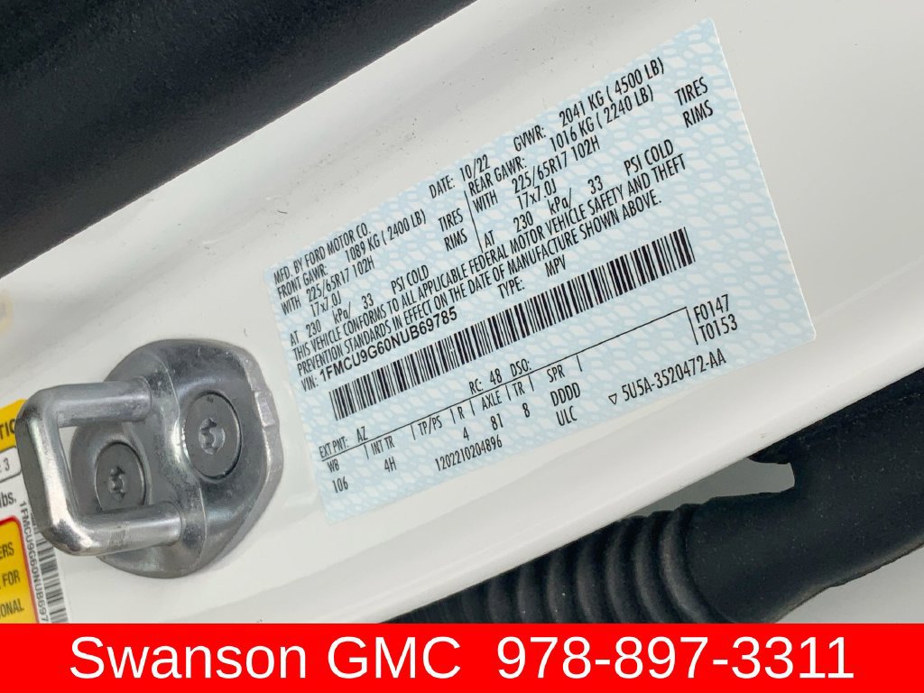Used 2022 Ford Escape SE w/ Convenience Package AWD/4WD image 33