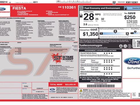 Used 2019 Ford Fiesta ST FWD image 19
