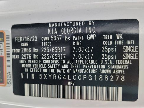 Used 2023 Kia Sorento LX image 33