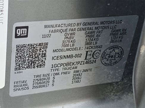 Used 2023 Chevrolet Silverado 1500 Custom w/ LPO, Dark Essentials Package image 35