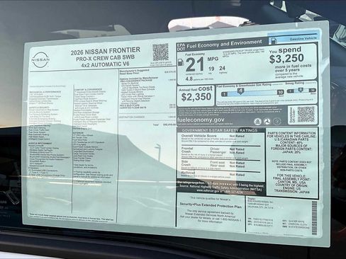 New 2026 Nissan Frontier Pro-X w/ Pro-X Convenience Package image 18