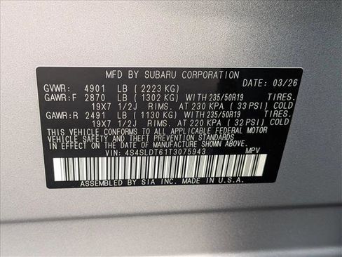 New 2026 Subaru Forester Touring AWD/4WD image 19