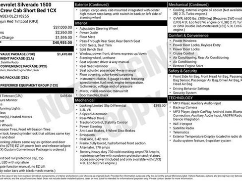 Used 2020 Chevrolet Silverado 1500 Custom w/ Custom Value Package RWD image 5