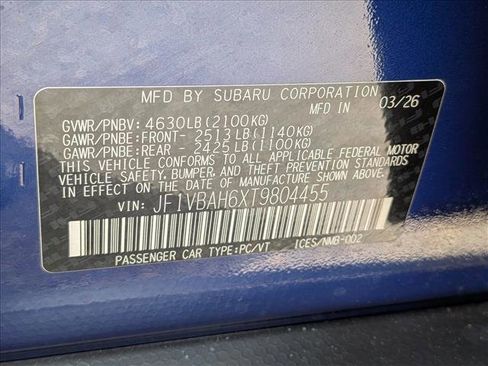 New 2026 Subaru WRX Premium AWD/4WD image 18