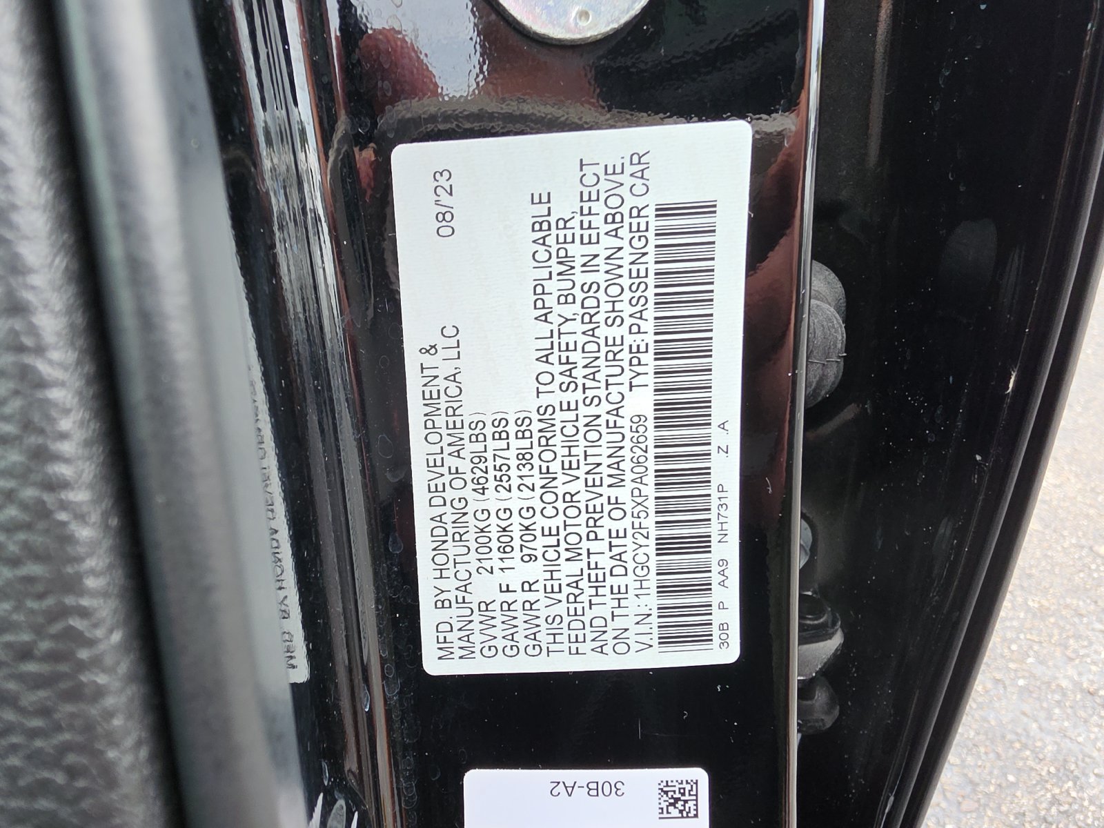 Certified 2023 Honda Accord Sport image 29