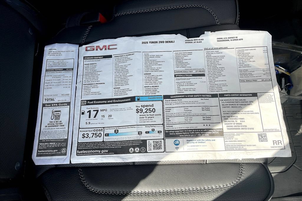 New 2025 GMC Yukon Denali w/ Denali Reserve Package RWD image 14