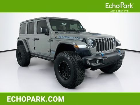 Used 2021 Jeep Wrangler Unlimited Rubicon 4xe w/ Cold Weather Group AWD/4WD image 1