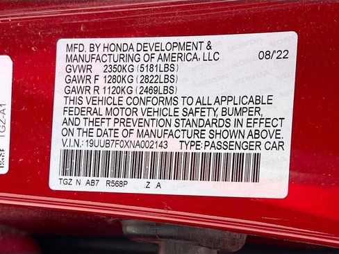 Used 2022 Acura TLX Type S AWD/4WD image 34
