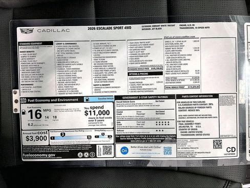 New 2026 Cadillac Escalade Sport w/ Touring Package image 41
