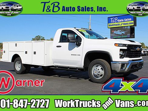 Used 2024 Chevrolet Silverado 3500 W/T w/ Snow Plow Prep Package image 1