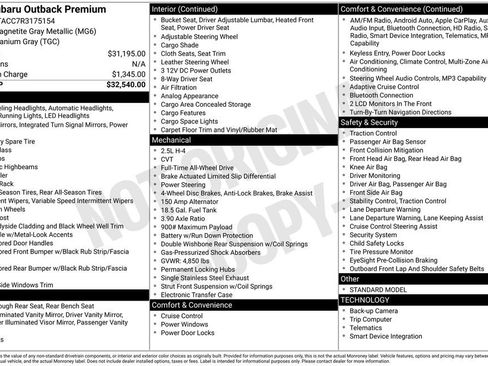 Used 2024 Subaru Outback Premium image 4