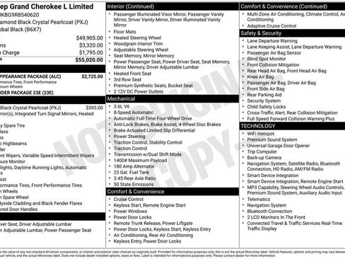 Used 2024 Jeep Grand Cherokee L Limited w/ Black Appearance Package AWD/4WD image 6