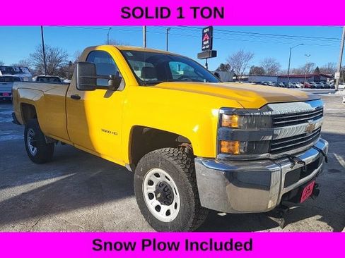 Used 2015 Chevrolet Silverado 3500 W/T w/ Snow Plow Prep Package image 1