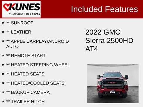Used 2022 GMC Sierra 2500 AT4 w/ AT4 Premium Plus Package AWD/4WD image 2