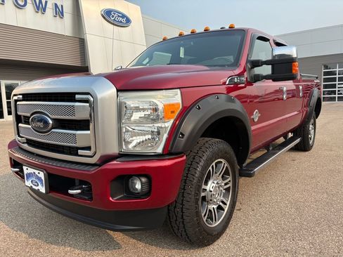 Used 2015 Ford F350 Platinum w/ Snow Plow Prep Package AWD/4WD image 2